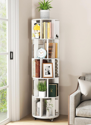 Tier rotating bookshelf - 5,