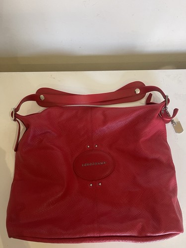 Longchamp red leather shoulder - leather,