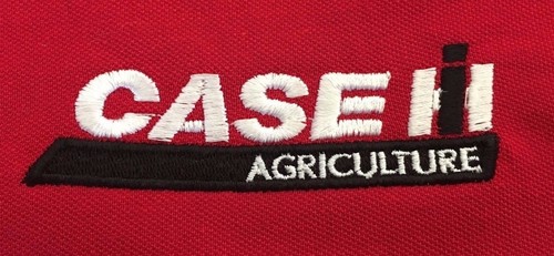 Case tractor embroidered - tractor,