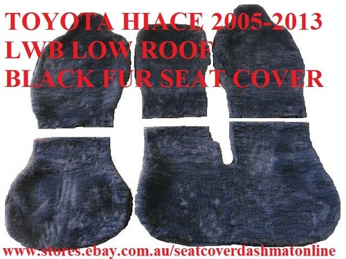 Custom made black fur - made, seat