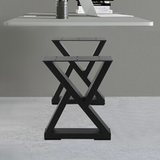 15.7" Coffee Table Legs Metal Desk Leg Set of 2 Heavy Duty Furniture Decor Black