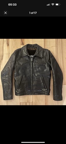 Schott leather jacket - jacket, single