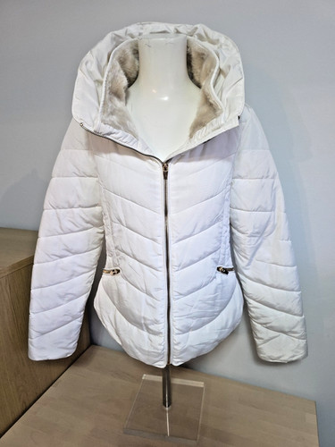 Zara womens white puffer - womens,