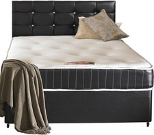 LUXURY GREY FABRIC DIVAN BED