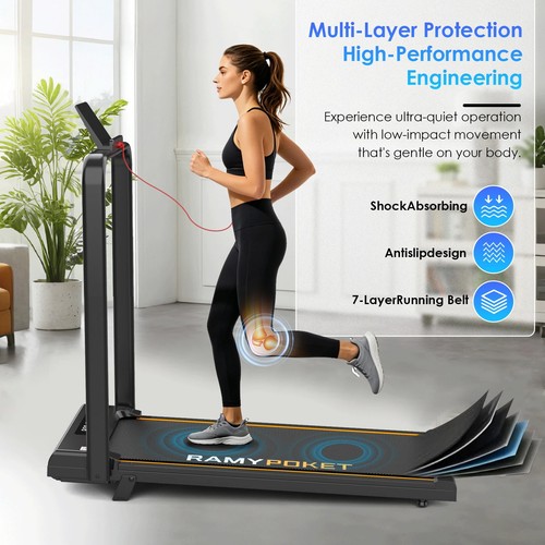 Folding electric treadmill - electric, 9%