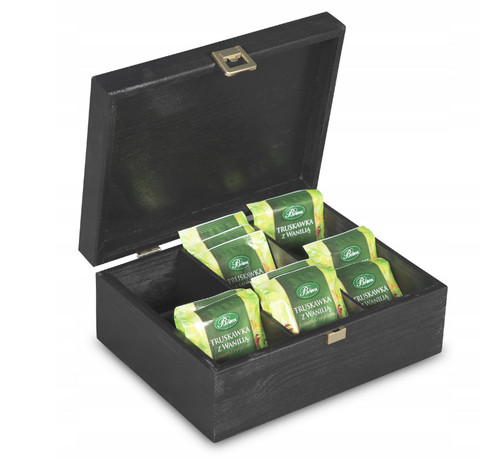 Pine wood organiser box - pine, 6