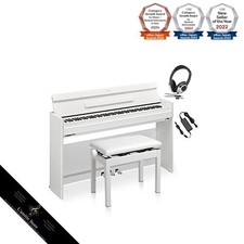 YAMAHA YDP-S55 B Arius 88-Key Digital Piano White with Chair and HeadphonesJapan
