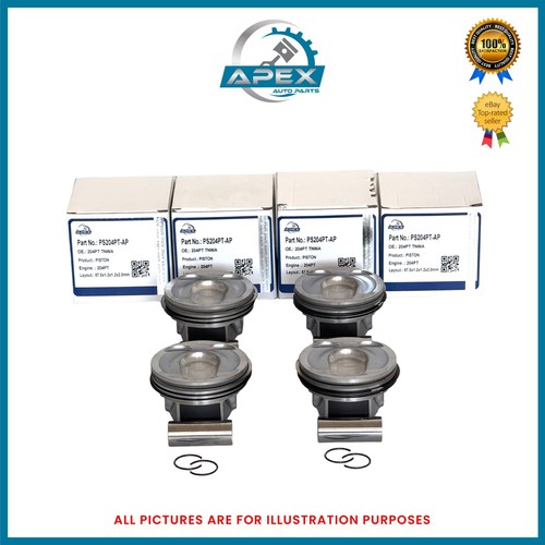 Piston with rings - piston, 4)