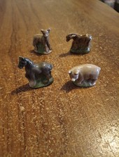 Wade Whimsies Farm Animal Collection Donkey, Lamb, Shire Horse And Pig.
