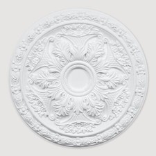Ceiling Rose Polyurethane Resin – Quality Decorative 'Lavish Lotus' Dia 50cm