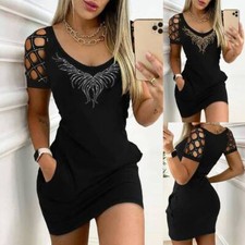 Womens Sparkly Mini Shirt