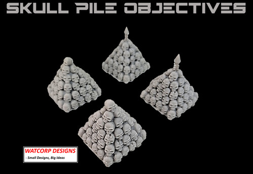 Skull pile markers - skull,