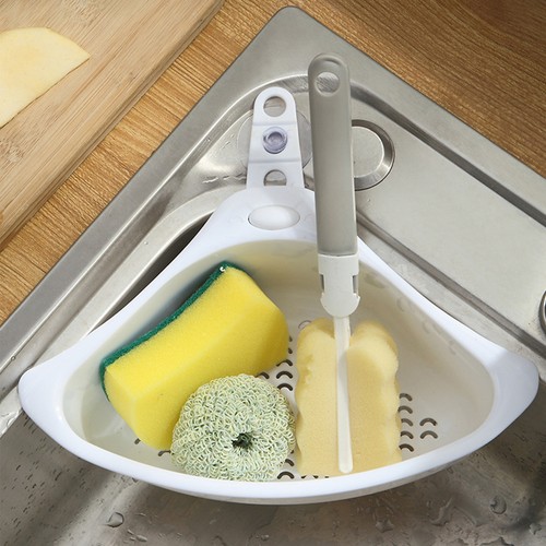 Sink corner caddy - caddy, strainer