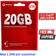 VODAFONE PAY AS YOU GO SIM