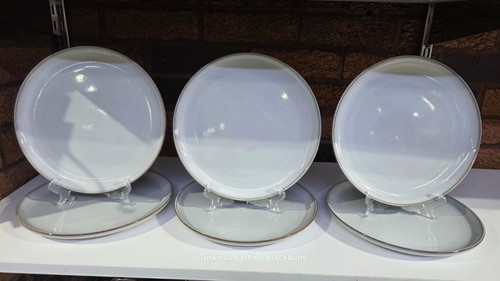 White ceramic dinner plates - ceramic,