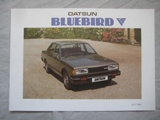 1983 Datsun Bluebird range