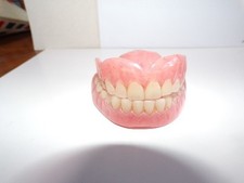 Vintage False Teeth Full Set Dentures Prop - Training Tool - Halloween Decor