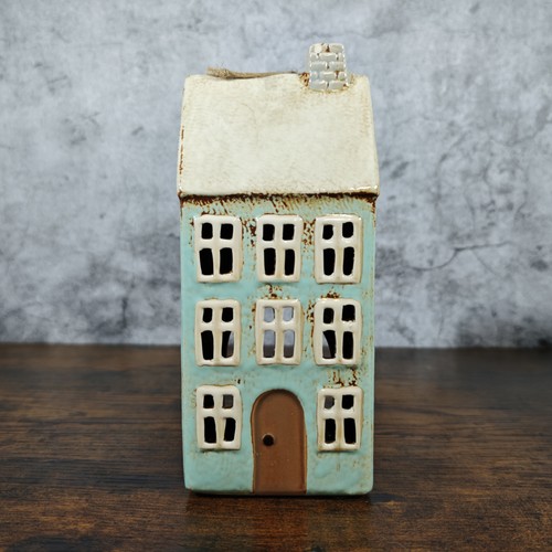 Village pottery tealight - pottery,