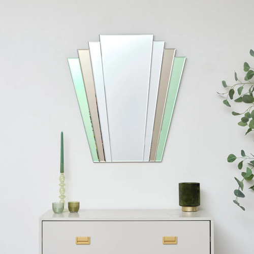 Green mocha glass art - &, deco