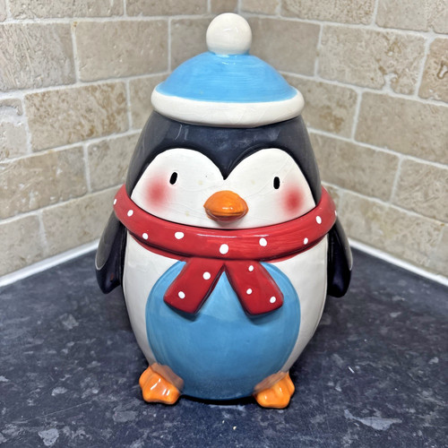 Santa penguin red - santa,