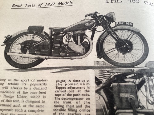 Rudge ulster brooklands road - ulster,