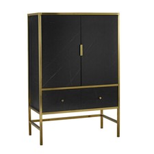 Drinks Cabinet In Black or White Monaco Brand New Free Delivery