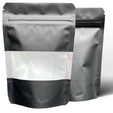 Black Mylar Bags 3.5g Smell Proof Packaging 9cm x 13cm