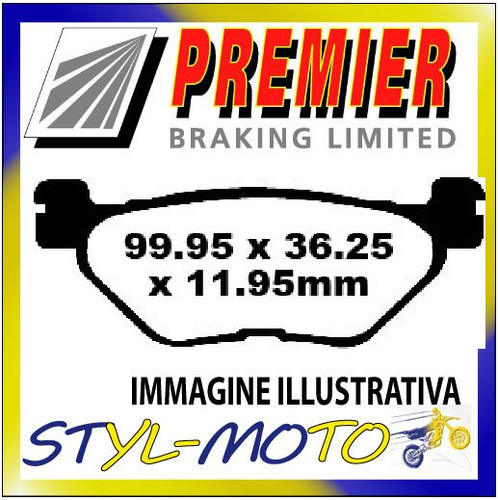 Rear organic brake pads - rear,