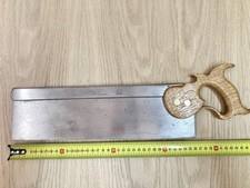 Hybrid Pattern Tyzack Sons & Turner Vintage Tenon Saw With Custom Handle In Elm