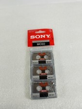 SONY Micro Cassettes MC60 60 Minute Tapes NEW / SEALED Audio(027242402362)