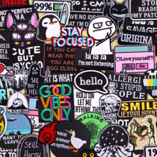 Funny Sarcastic Iron-On Patches – Embroidered Applique Badge / Sew On Patch