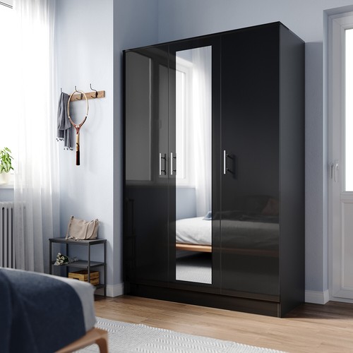 Black high gloss - black, door