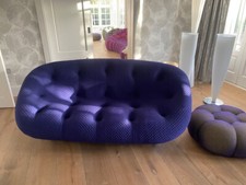 2 ligne roset blue ploum sofas