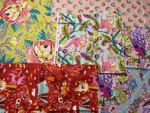 Tula pink fabric - fabric, off