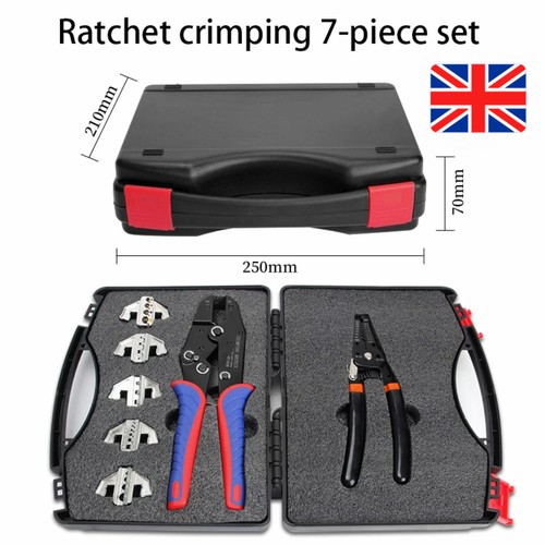 Ratchet crimper plier - 9", cable