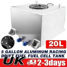 20L/5 Gallon Aluminum Racing Drift Fuel Fuel Cell Tank 20L + Cap   Outside UK
