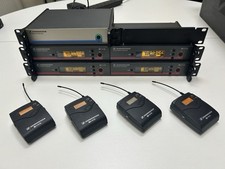 Sennheiser G3 ew100 4way beltpack set ASA1 EM100 SK100 GB ch38 606MHz *read desc