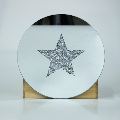 Diamante crystal heart star - crystal,