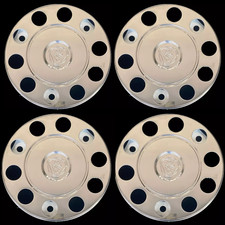 4Pcs Stainless Steel Wheel Trims Covers 22.5" for Scania Truck And Bus