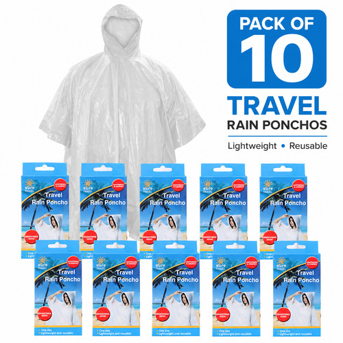 Rain ponchos pack travel - rain,
