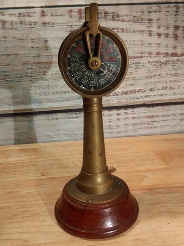 Decorative brass wood ship - wood,