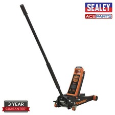 Sealey 3040AO Premier Trolley Jack 3 Tonne Ton Rocket Lift Orange Car Van Garage