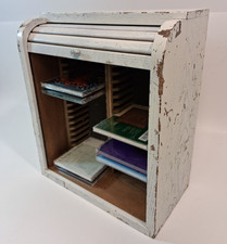 Wood Roll Top 36 CD Storage