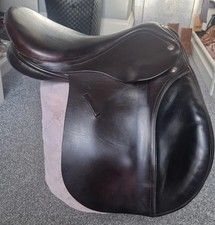 Harry Dabbs Classic Hunter GP Brown Saddle 17.5" XW Flatter Tree 