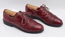 Womens Russell & Bromley Burgundy Brogue Shoes UK 4.5 Eur 37.5