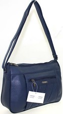 NEW MEDIUM WOMENS LADIES LORENZ FAUX LEATHER SHOULDER BAG HANDBAG UK SELLER