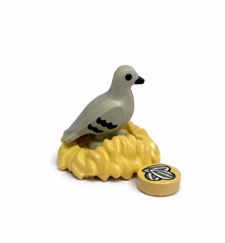 Lego pigeon with nest - nest, food