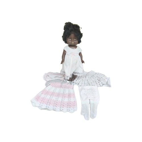 Large vintage black doll - vintage, &