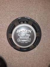 JENSEN C12K2  guitar Speaker 100 Watts , 16 Ohm " Green Top" Made For Brunetti