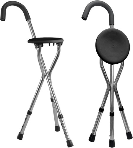 Folding portable walking stick - folding,